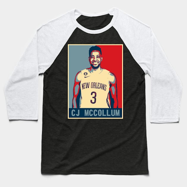 CJ McCollum Baseball T-Shirt by today.i.am.sad